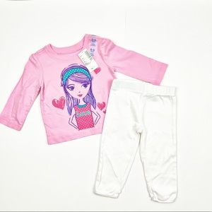Children's Place Long Sleeves Top with Pants